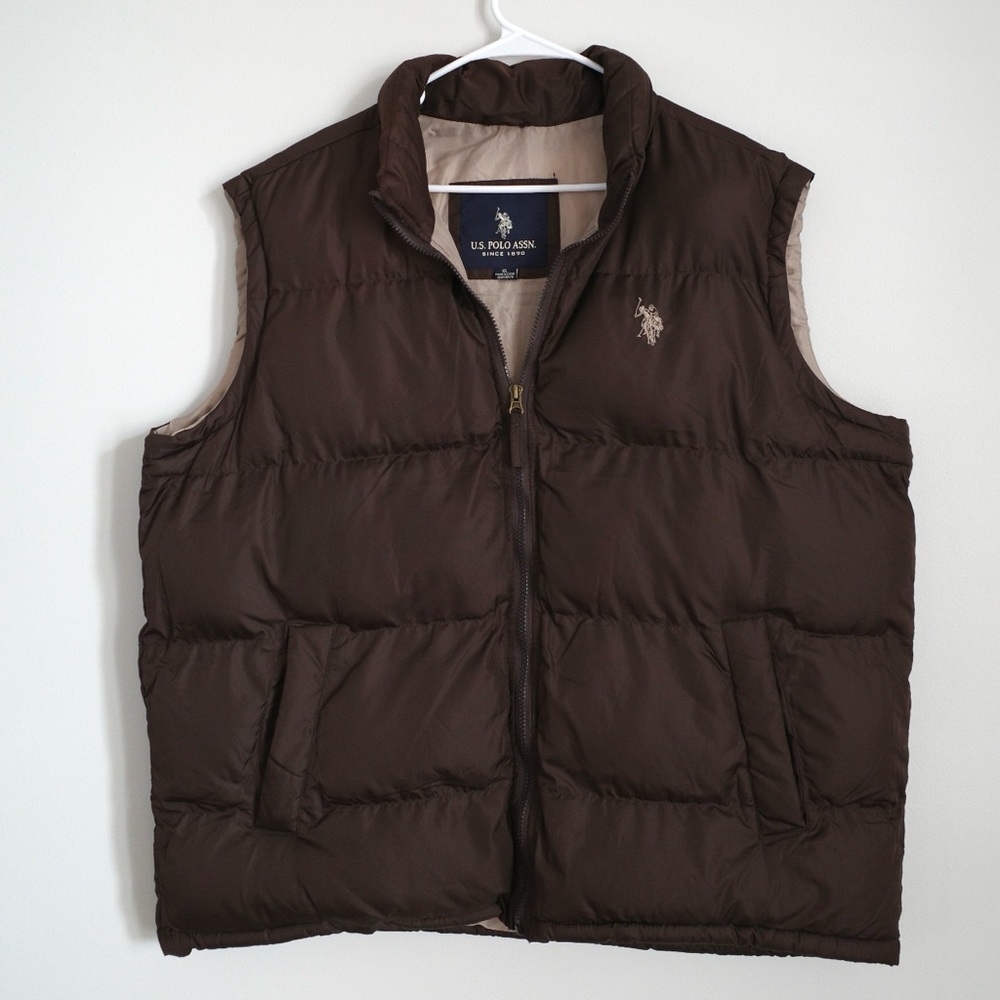 U.S. Polo Assn. Men's Brown Vest